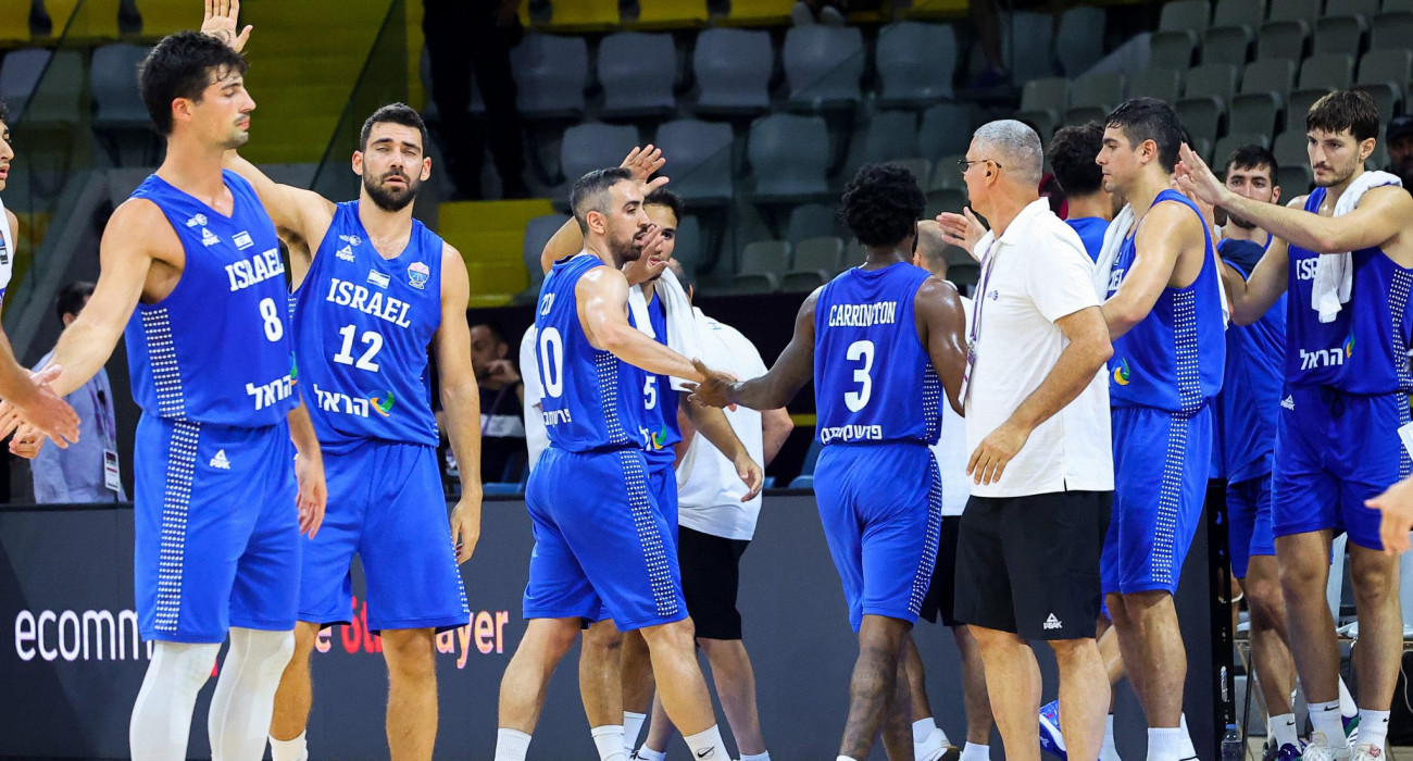Η Εθνική ομάδα μπάσκετ του Ισραήλ/Πηγή: Eurokinissi