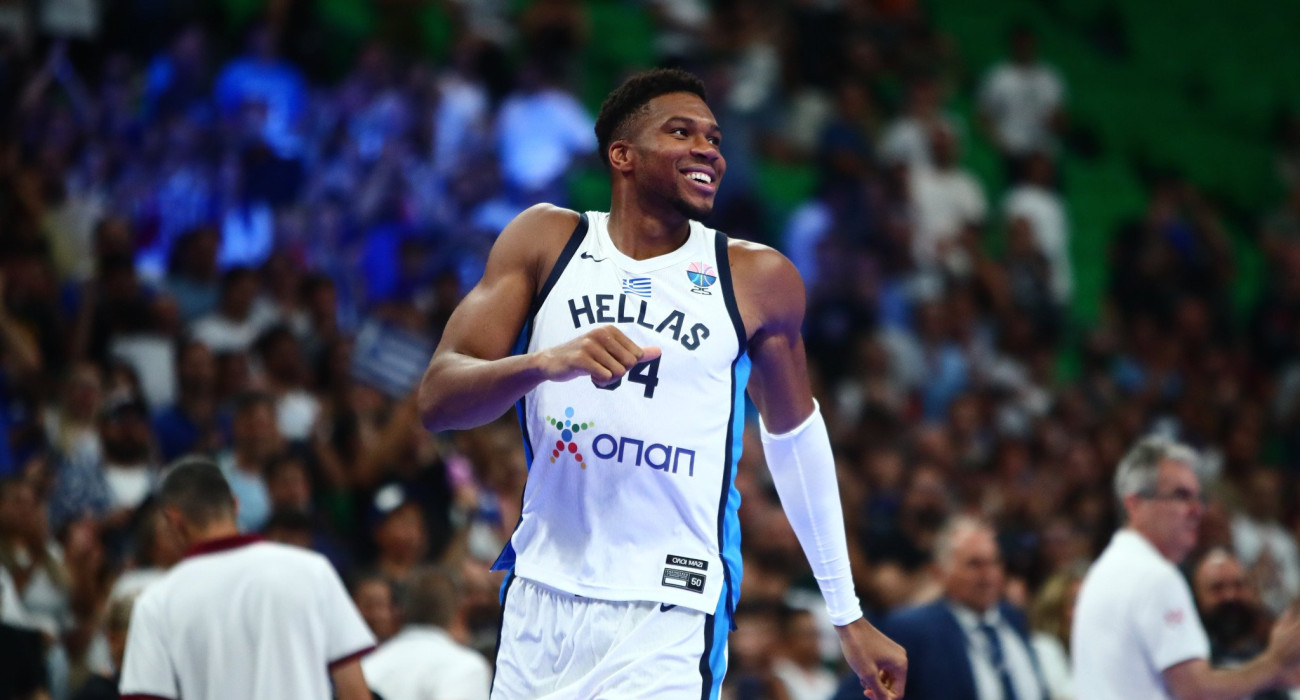 Ο Γιάννης Αντετοκούνμπο στην επιστροφή του στα παρκέ με την Ελλάδα, Πηγή: Eurokinissi