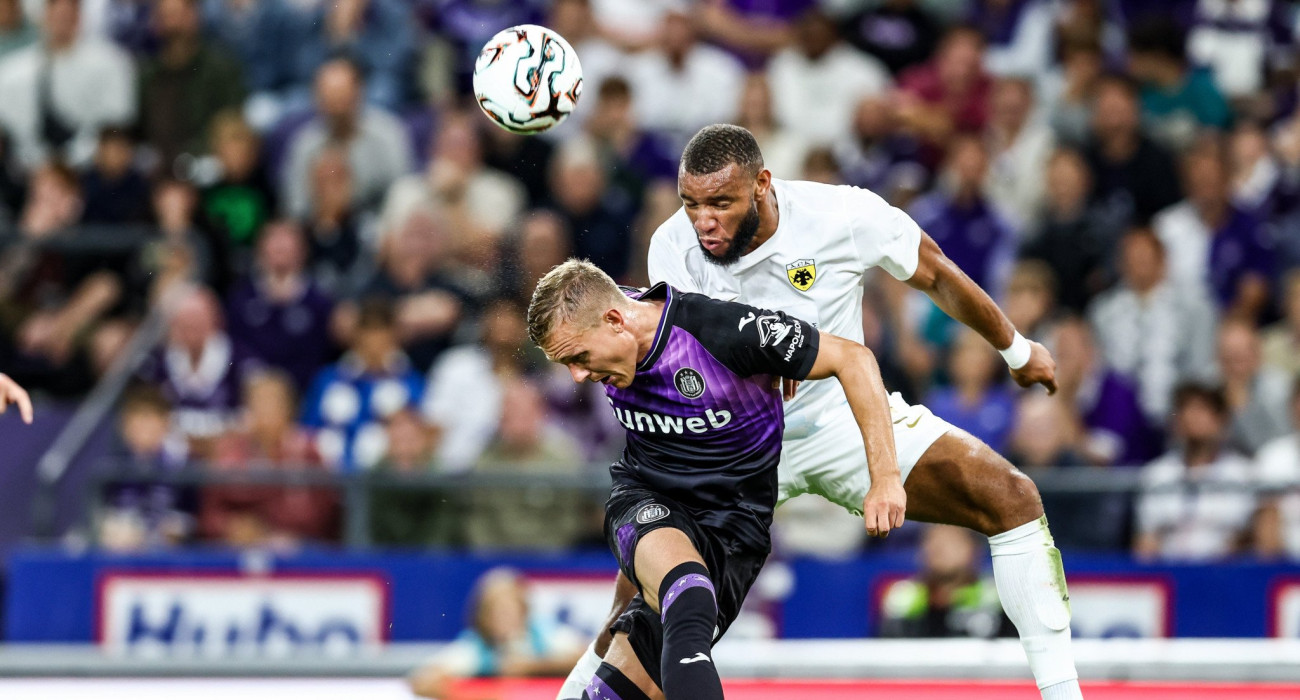 Στιγμιότυπο απο το παιχνίδι της Άντερλεχτ με την ΑΕΚ, Πηγή: Eurokinissi