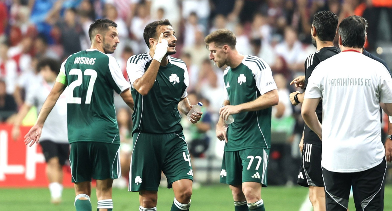 Οι παίκτες του Παναθηναϊκού / Πηγή: Eurokinissi