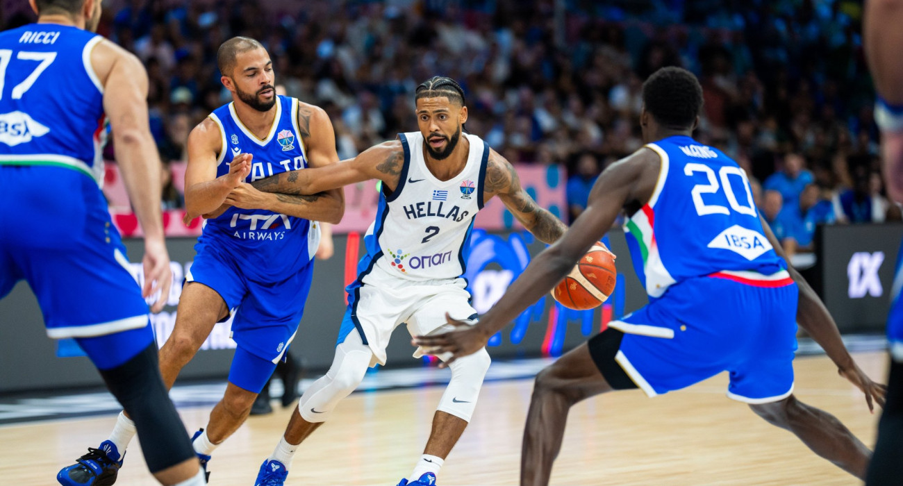 Ο Τάιλερ Ντόρσεϊ κόντρα στην Ιταλία / Πηγή: Eurokinissi