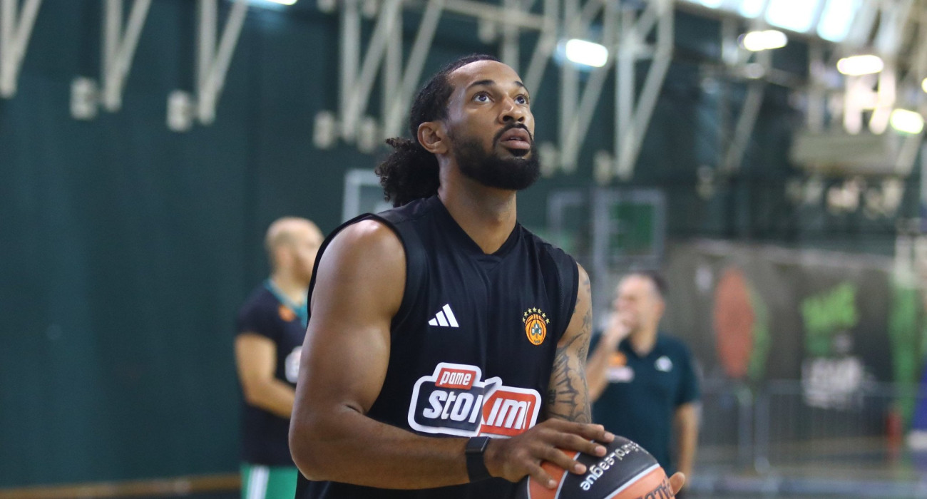 Ο Ράιαν Τέιλορ στην προετοιμασία του Παναθηναϊκού/Πηγή: Eurokinissi