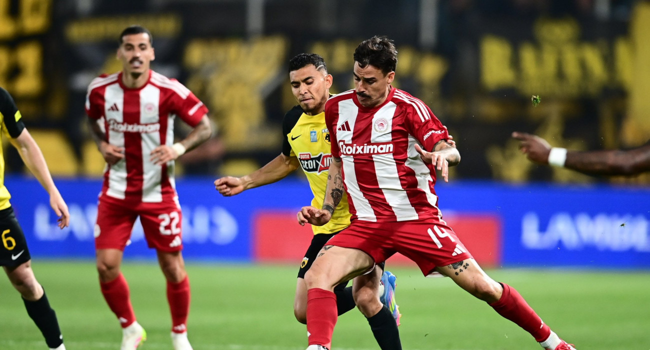 Στιγμιότυπο από το ΑΕΚ - Ολυμπιακός τη σεζόν 2024/25 / Πηγή: Eurokinissi