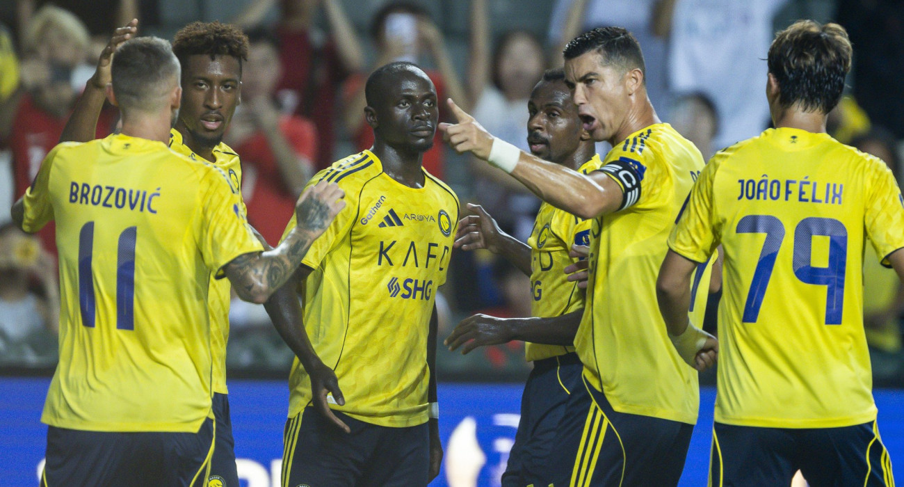 ΟΚριστιάνο Ρονάλντο και οι συμπαίκτες του στην Αλ-Νασρ/Πηγή: Getty Images