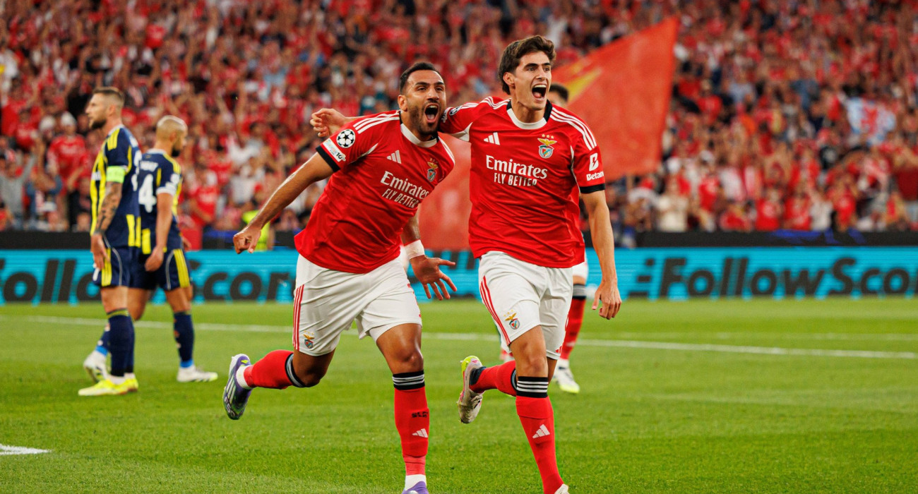 Ο Βαγγέλης Παυλίδης πανηγυρίζει με την Μπενφίκα / Πηγή: Imago