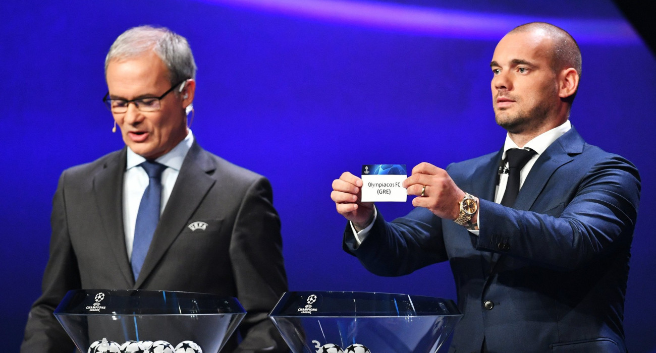Ο Ολυμπιακός επιστρέφει σήμερα στην κλήρωση του Champions League / Photo by Harold Cunningham - UEFA/UEFA via Getty Images