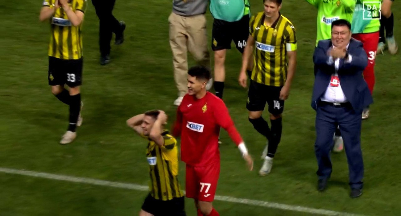 Ο τερματοφύλακας της Καϊράτ Τεμιρλάν Αναρμπέκοφ / Screenshot