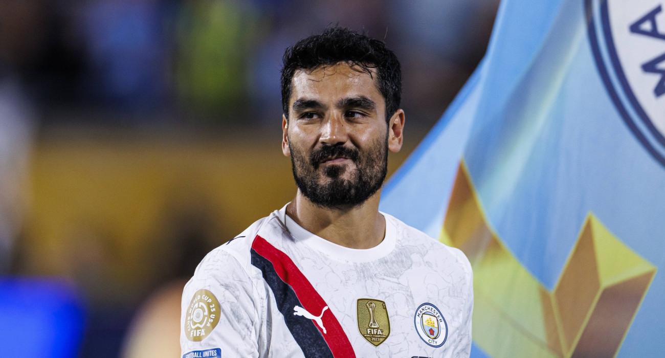 Ο Ιλκάι Γκουντογκάν με τη φανέλα της Μάντσεστερ Σίτι / Πηγή: Imago