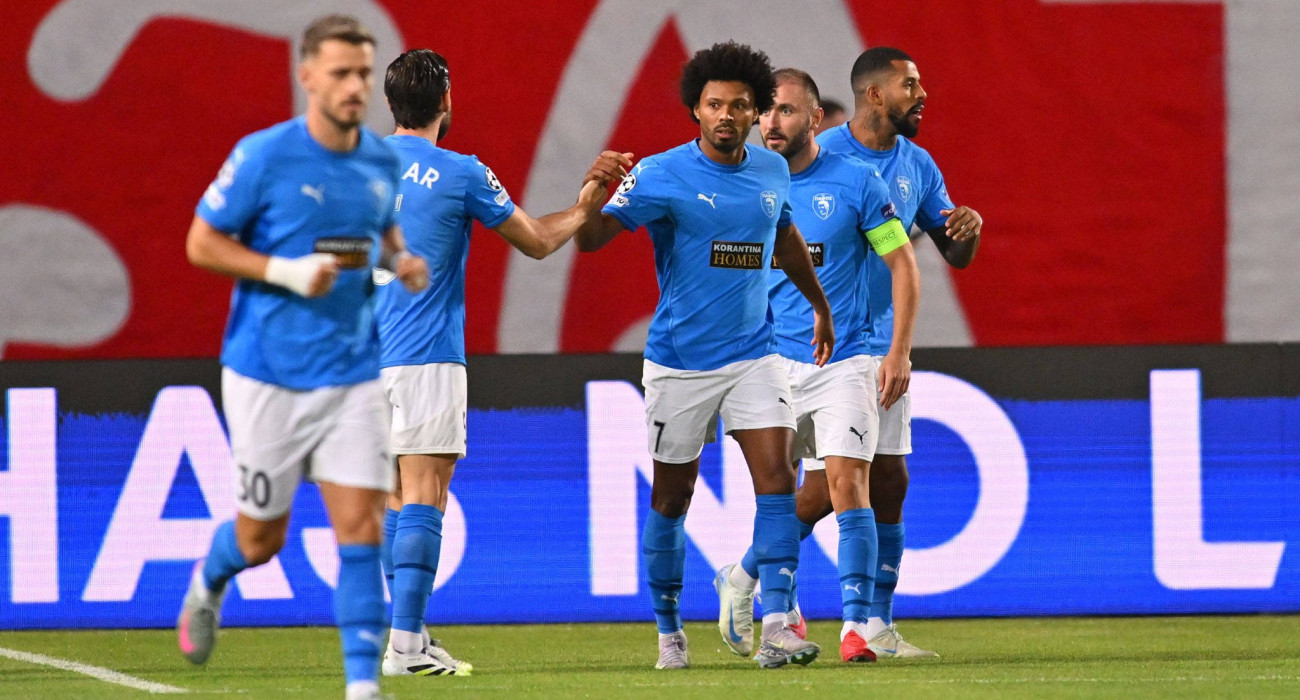 Οι ποδοσφαιριστές της Πάφου πανηγυρίζουν / Πηγή: Imago