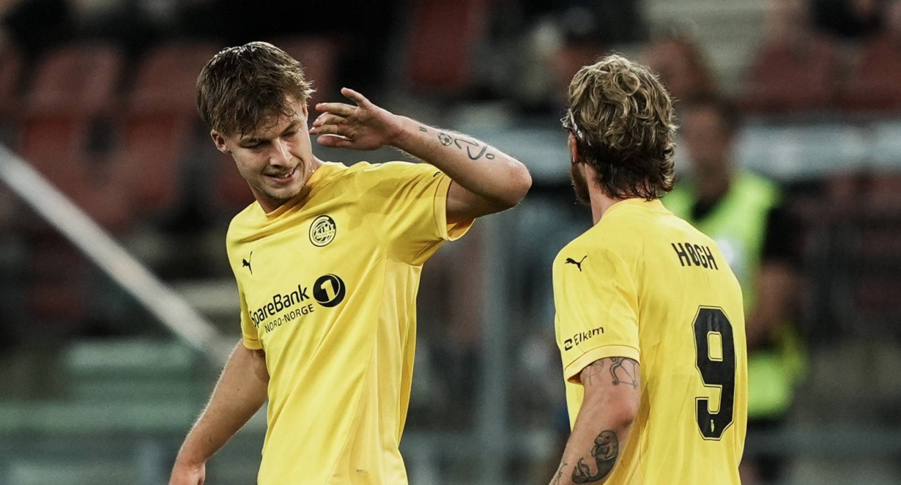 Ο σκόρερ της Μπόντο, Γιόργκενσεν με τον Χογκ / Πηγή: Imago