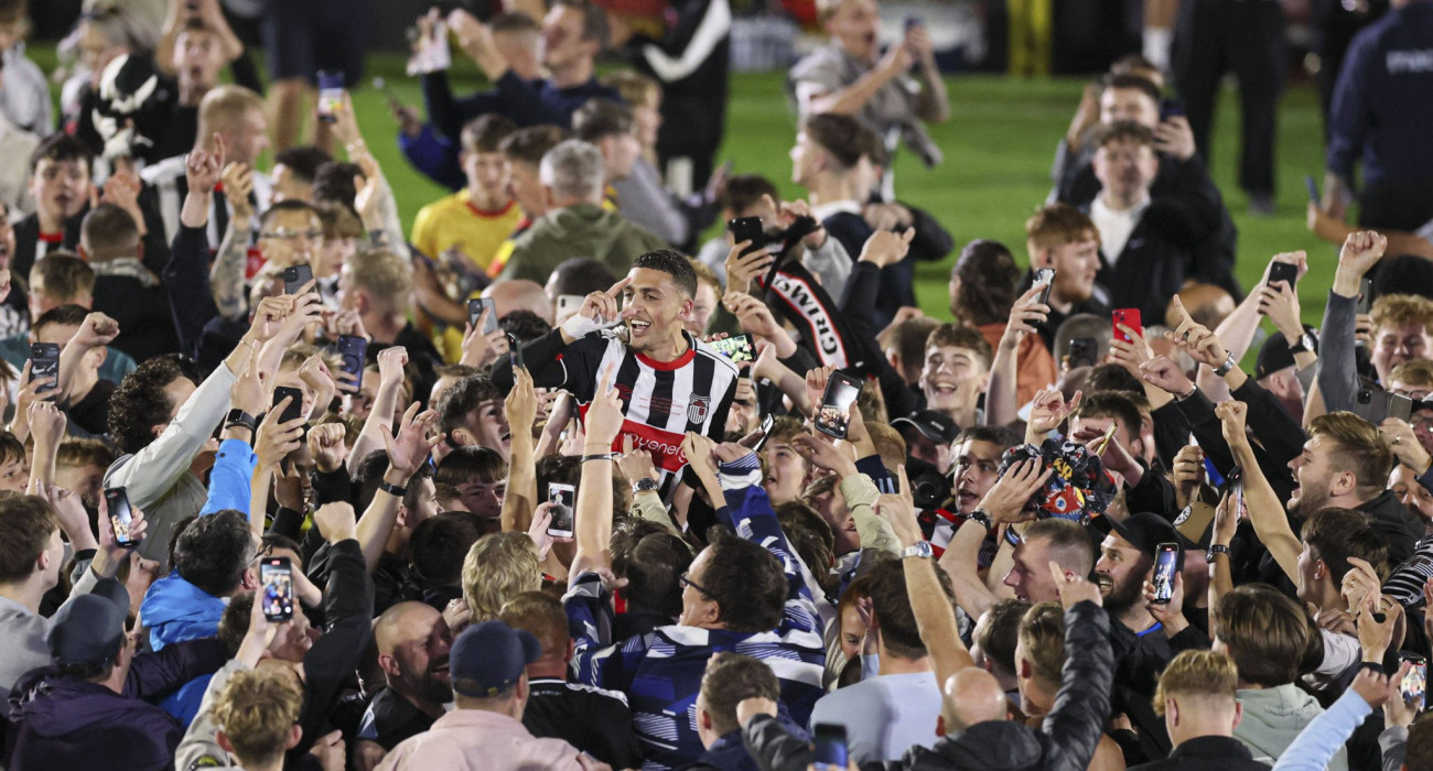 Οι ξέφρενοι πανηγυρισμοί της Γκρίμσμπι / Πηγή: Imago