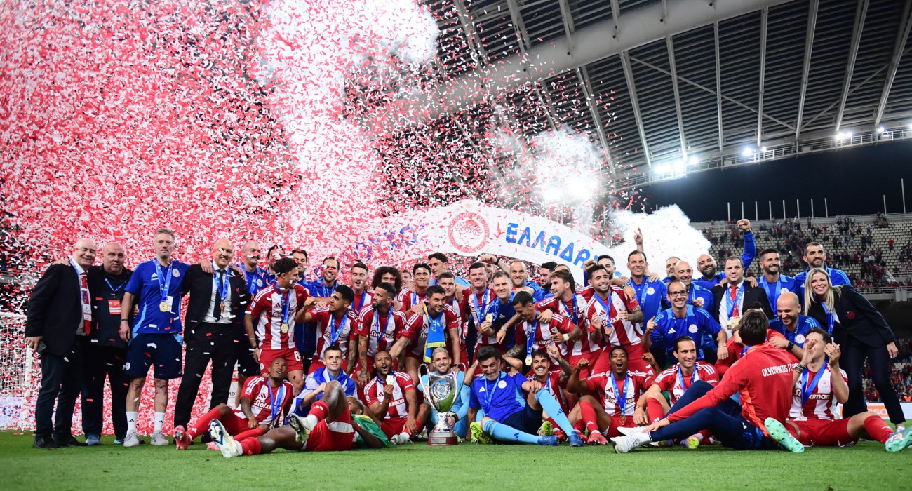 Η κατάκτηση Κυπέλλου 2024/25 από τον Ολυμπιακό / Πηγή: Eurokinissi