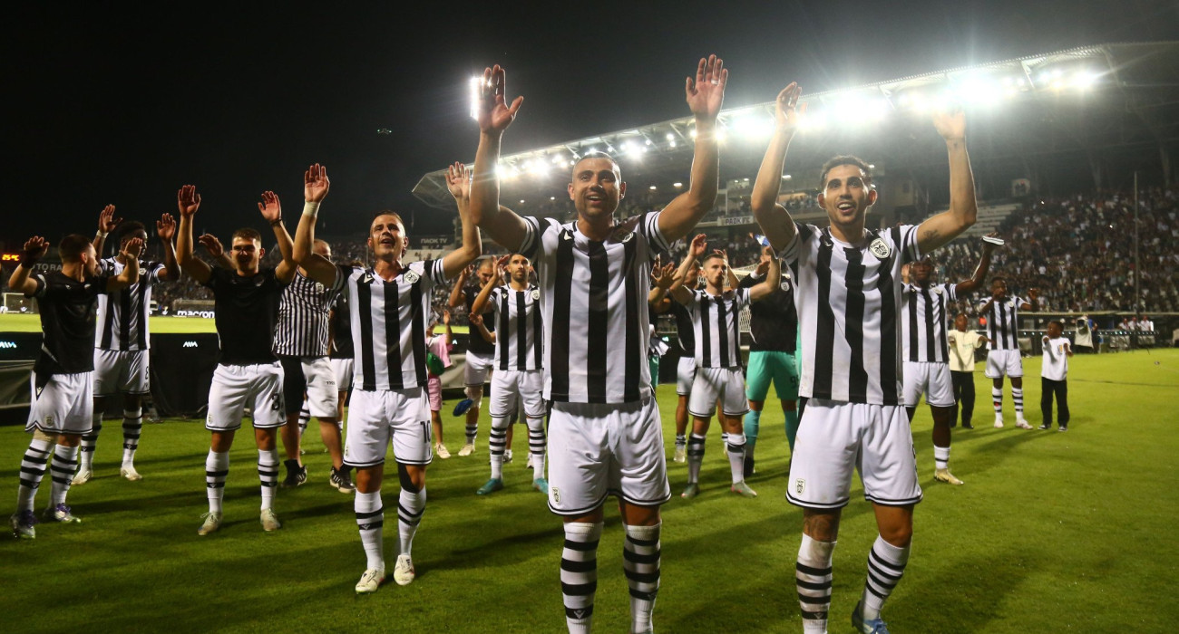 Οι ποδοσφαιριστές του ΠΑΟΚ πανηγυρίζουν / Πηγή: Intime