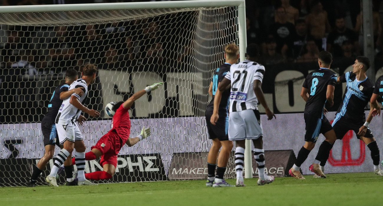 Η στιγμή του 1-0 στο ΠΑΟΚ - Ριέκα / Πηγή: Eurokinissi