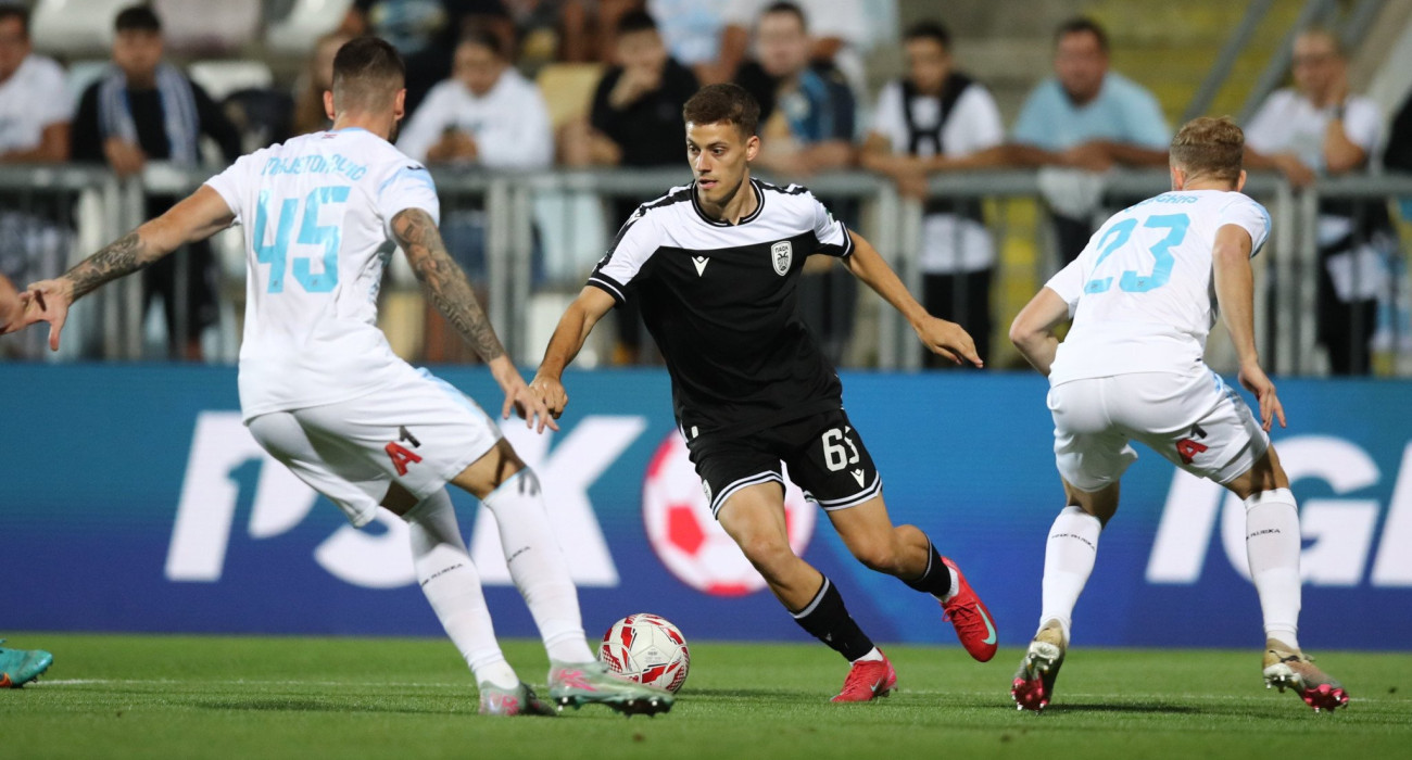 Φάση από το ματς Ριέκα - ΠΑΟΚ / Πηγή: Eurokinissi