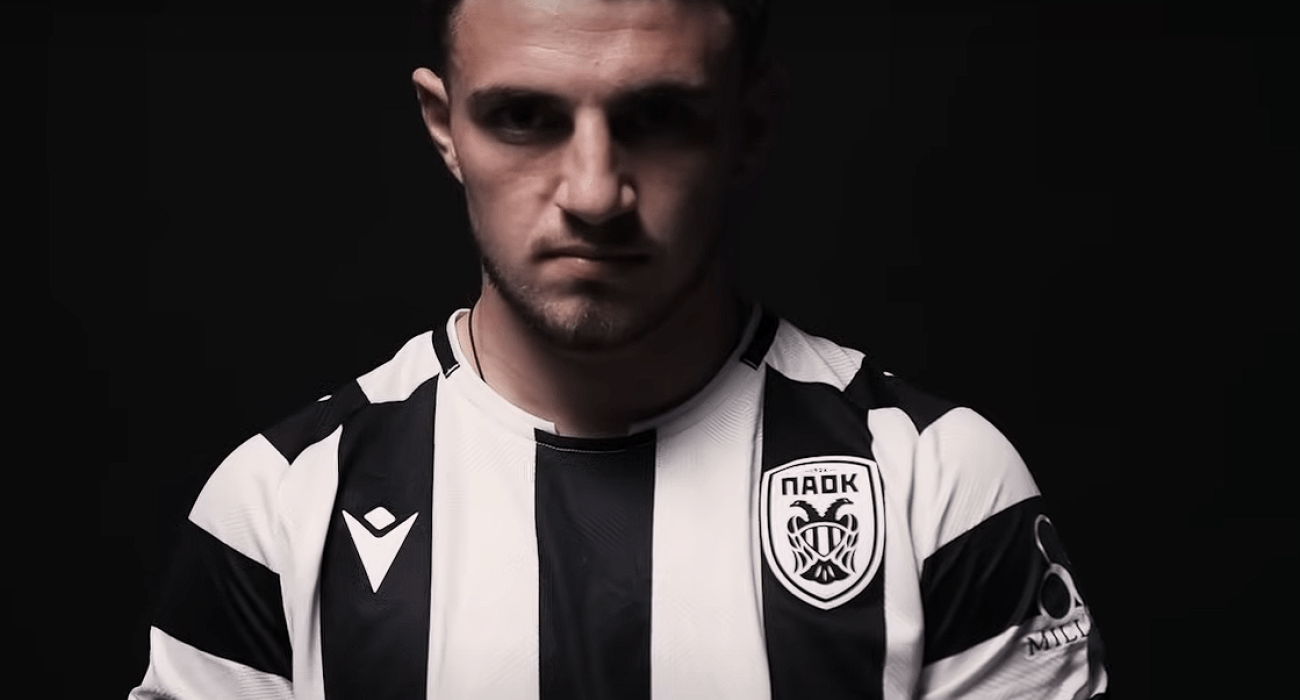 Ο Χρήστος Ζαφείρης με την φανέλα του ΠΑΟΚ / Πηγή: Printscreen
