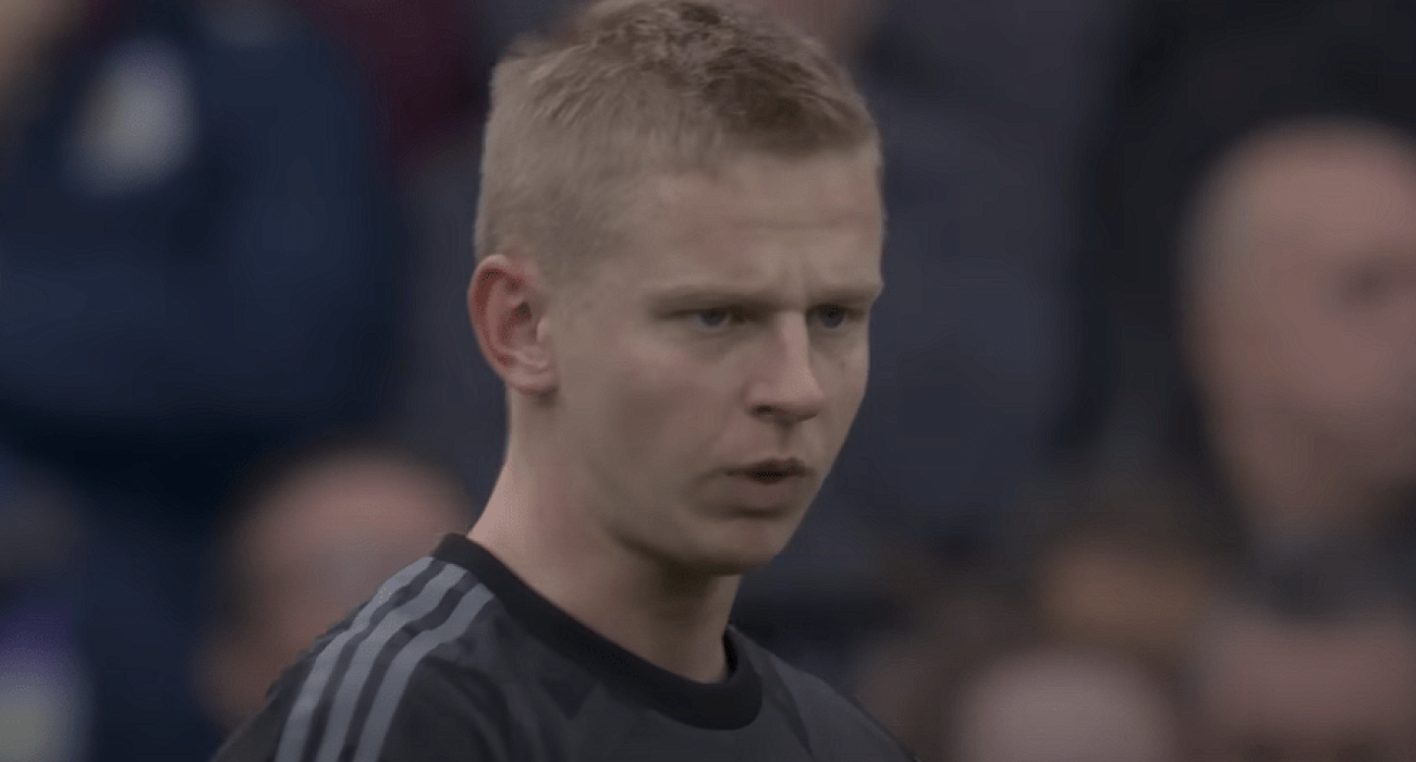 Ο Ολεξάντρ Ζιντσένκο με την φανέλα της Άρσεναλ / Πηγή: Printscreen