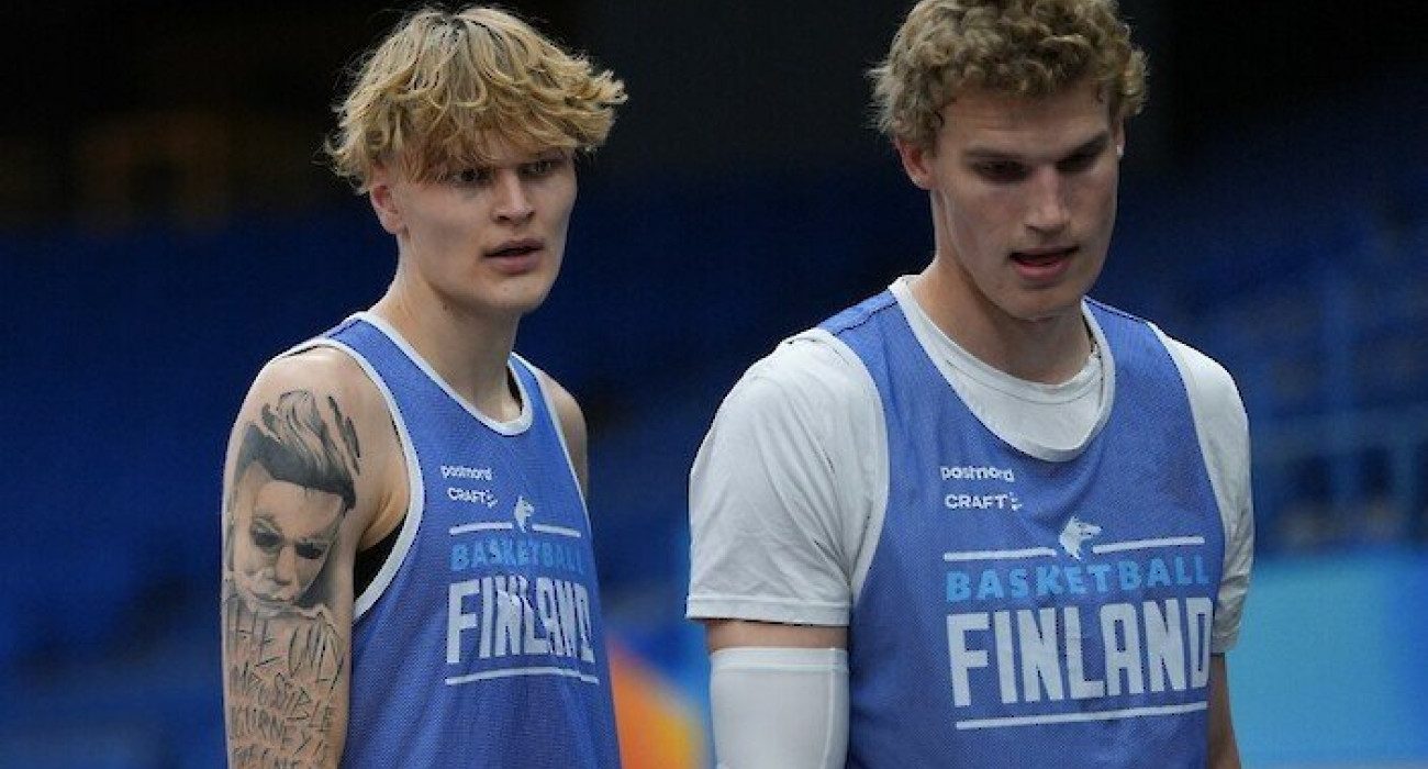 Ο Μίκα Μούρινεν και ο Λάουρι Μάρκανεν - Πηγή: Basketball Finland