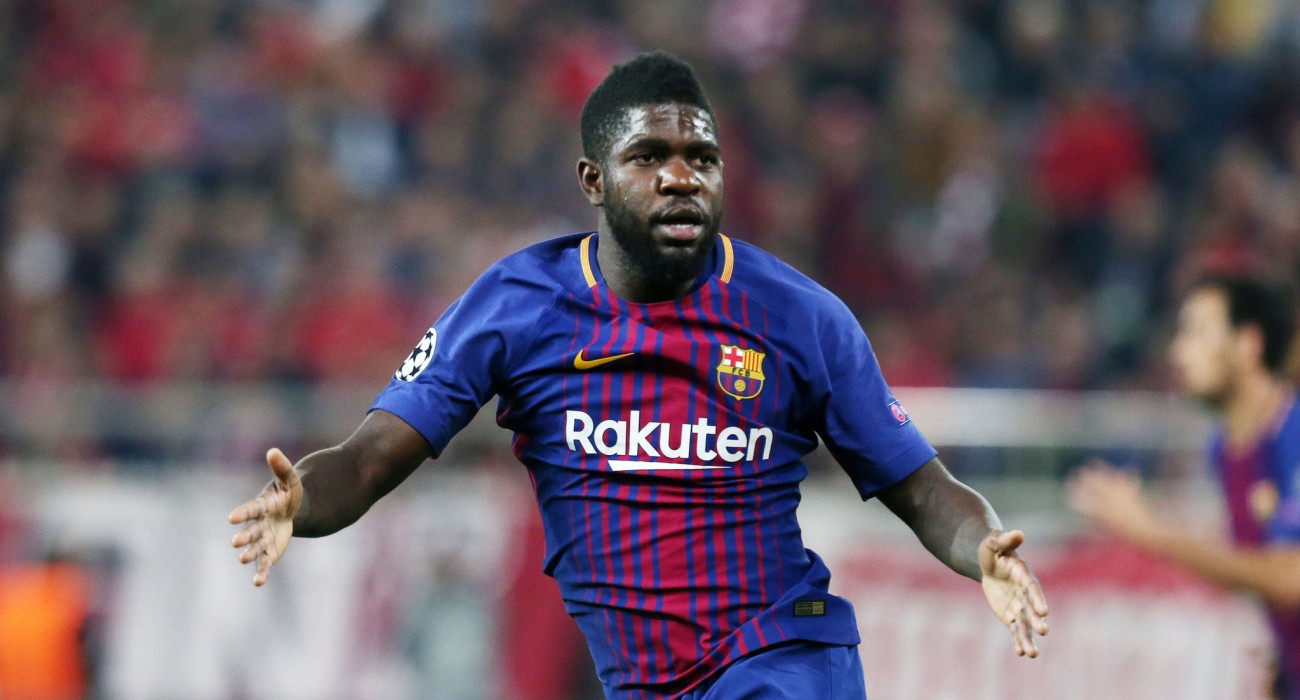 Ο Σάμουελ Ουμτιτί με την φανέλα της Μπαρτσελόνα / Πηγή: Intime