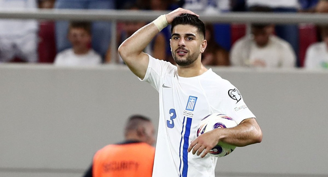 Ο Κωνσταντίνος Κουλιεράκης με τη φανέλα της Εθνικής / Πηγή: InTime