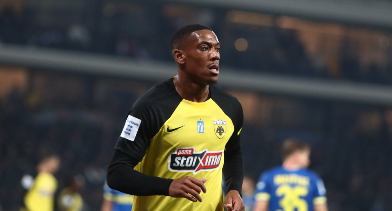 Ο Αντονί Μαρσιάλ σε αγώνα της ΑΕΚ / Πηγή: Eurokinissi