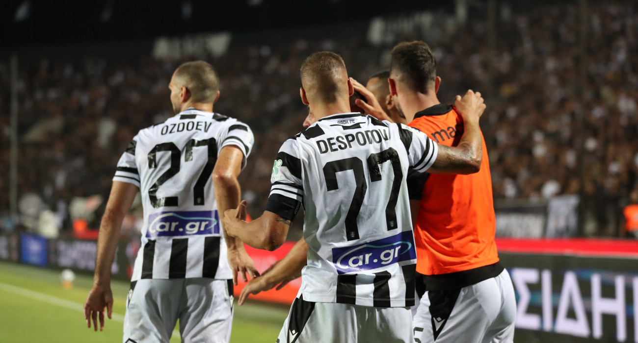 Οι παίκτες του ΠΑΟΚ πανηγυρίζουν / Πηγή: Eurokinissi