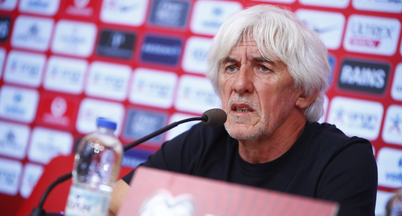 Ο Ιβάν Γιοβάνοβιτς στη συνέντευξη Τύπου / Πηγή: Eurokinissi