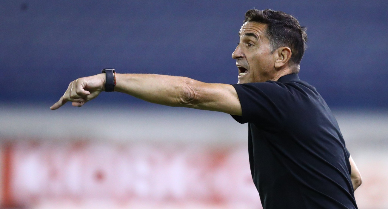 Ο Μανόλο Χιμενεθ στο ματς με τον Ατρόμητο / Πηγή: Eurokinissi