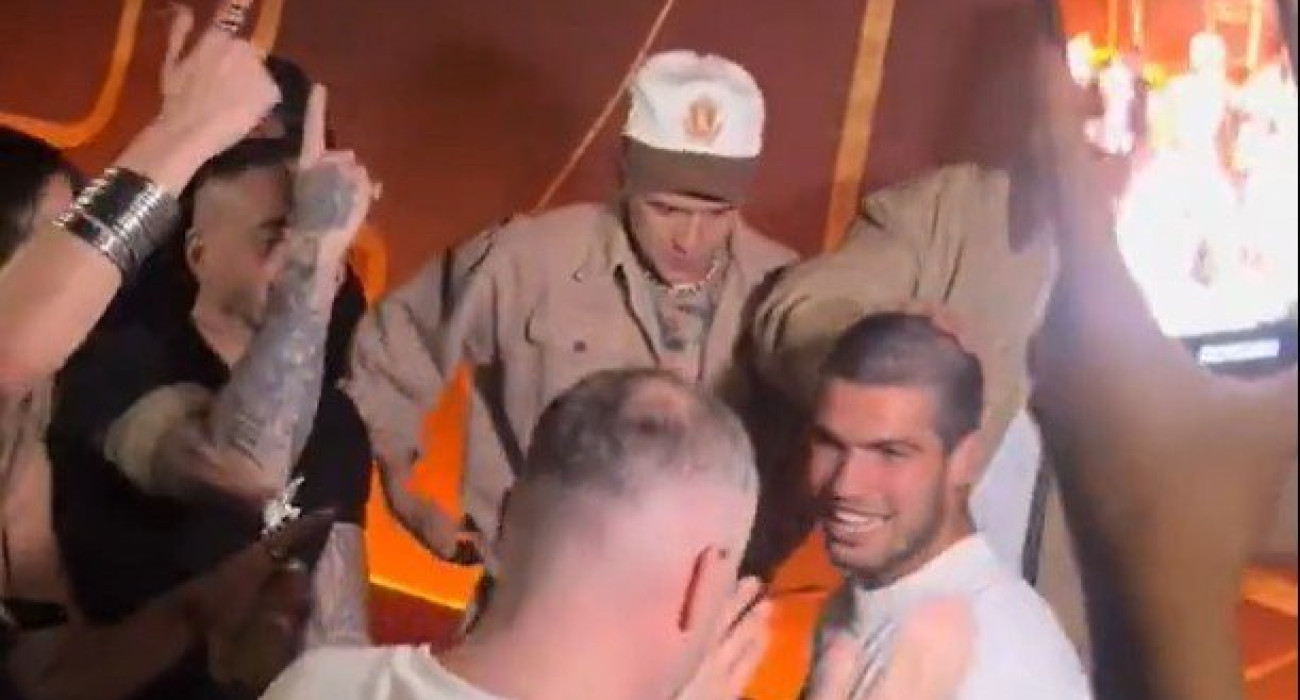 Ο Κάρλος Αλκαράθ σε πάρτυ στη Νέα Υόρκη μετά την κατάκτηση του US Open / Screenshot