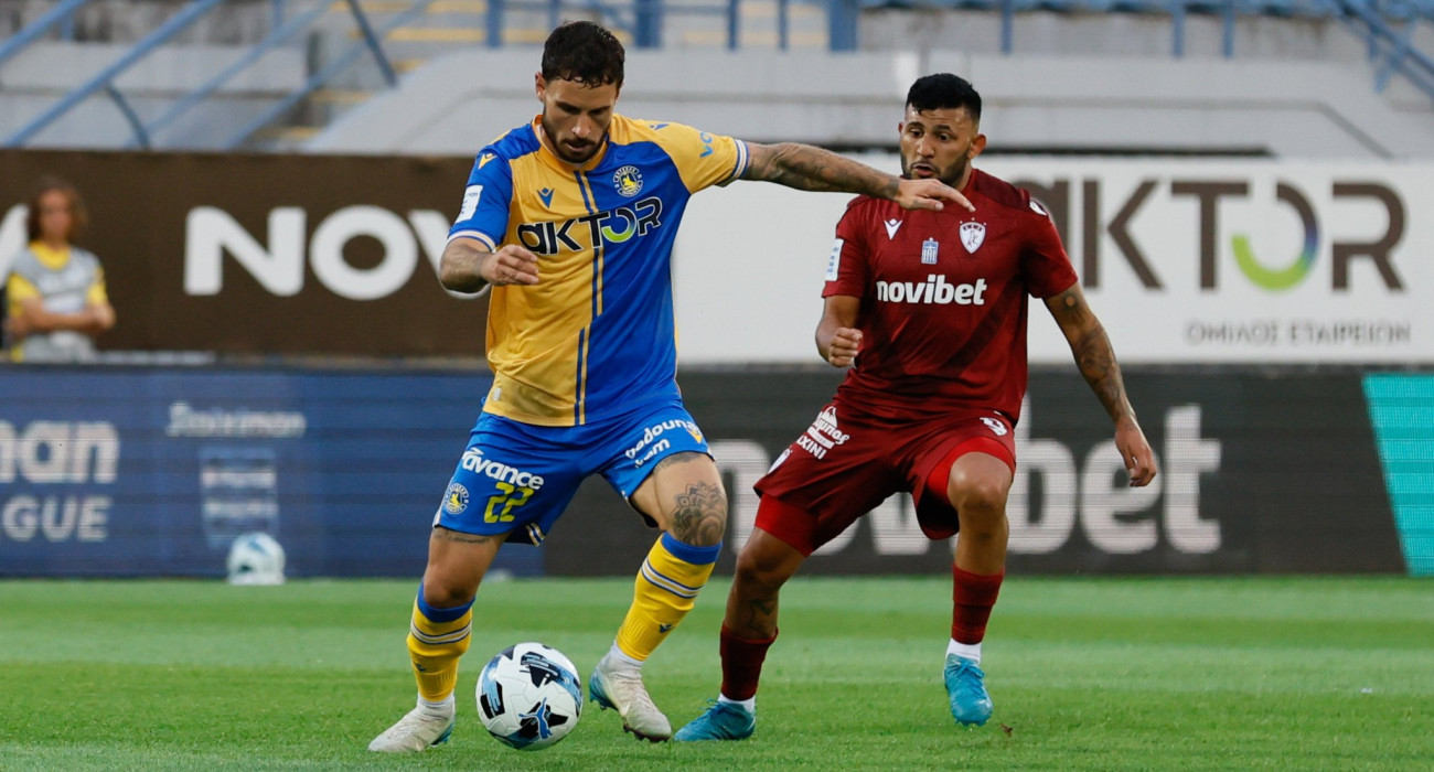 Φάση από το ματς Αστέρας AKTOR - ΑΕΛ / Πηγή: Eurokinissi