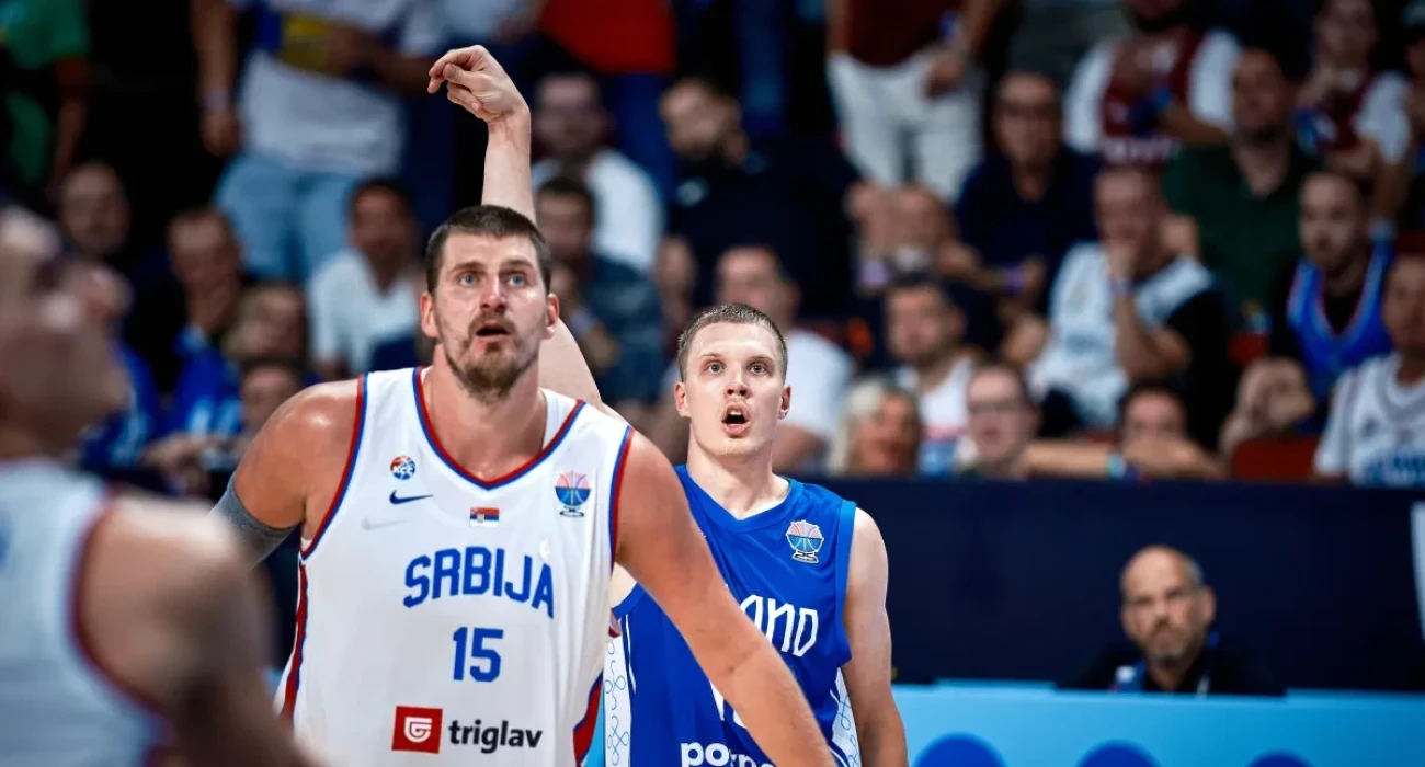 Φάση από το παιχνίδι της Σερβίας με τη Φινλανδία / Πηγή: FIBA