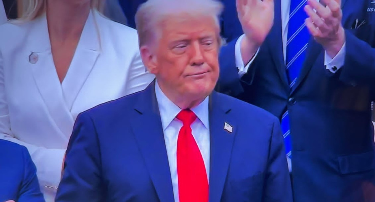 Ο Ντόναλντ Τραμπ στον τελικό του US Open / Πηγή: Printscreen