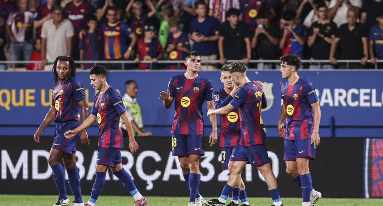Οι παίκτες της Μπαρτσελόνα πανηγυρίζουν / Πηγή: Imago
