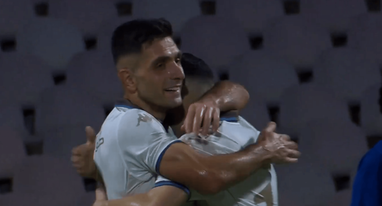 Ο Ευθύμης Κουλούρης πανηγυρίζει ακόμη ένα γκολ / Screenshot