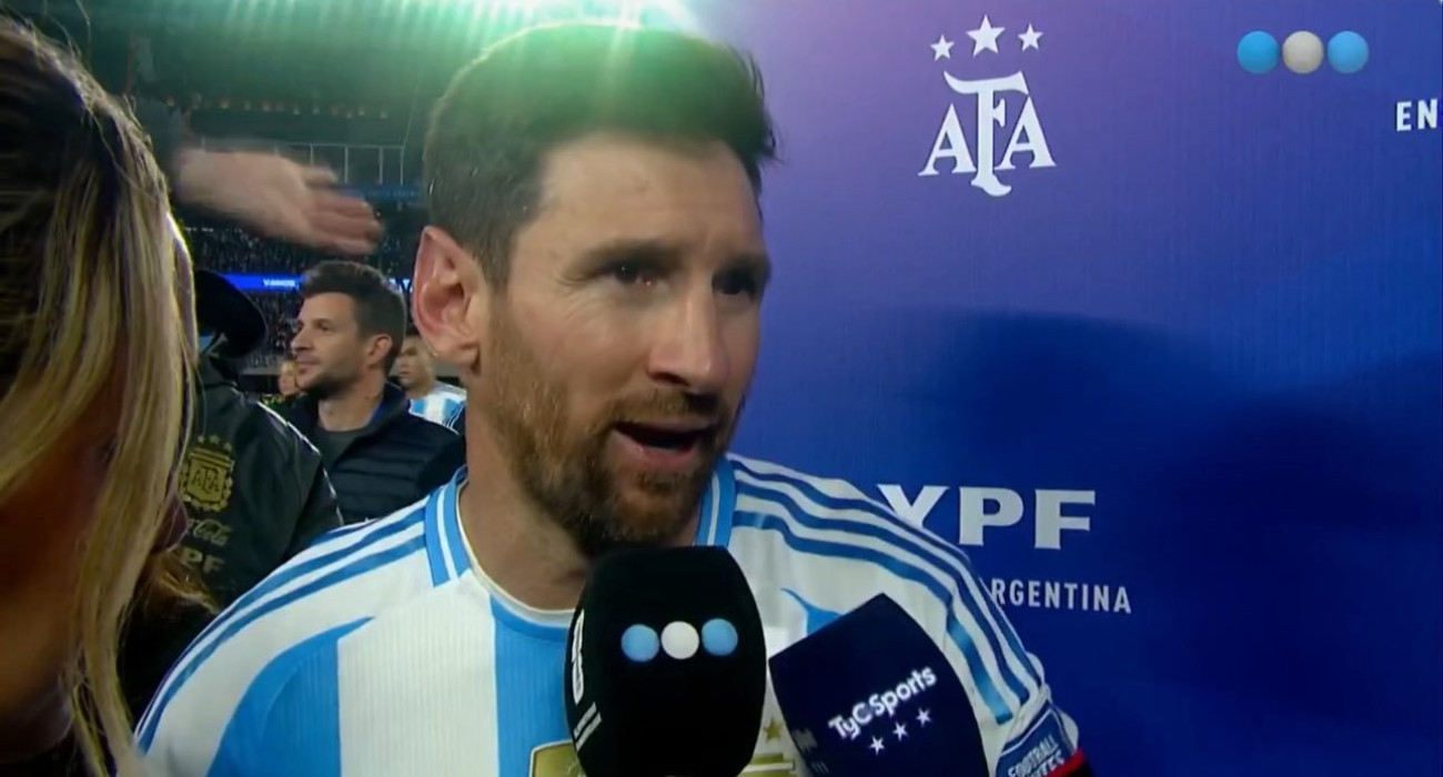 Ο Λιονέλ Μέσι με την εθνική Αργεντινής / Screenshot