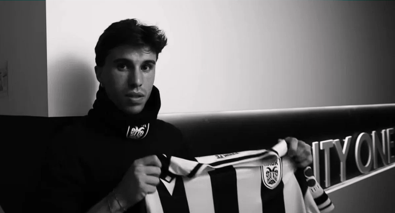 O Aλεσάντρο Μπιάνκο με την φανέλα του ΠΑΟΚ / Πηγή: Printscreen