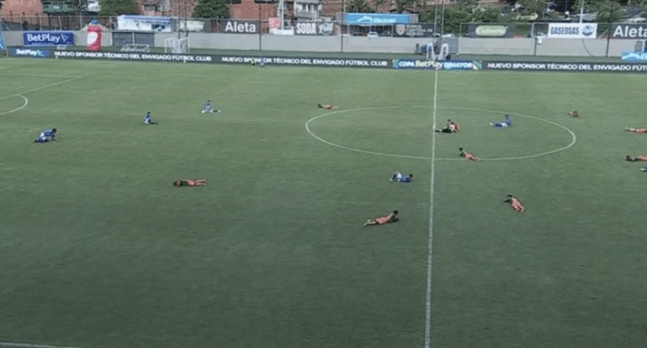 Η στιγμή οι παίκτες έπεσαν κάτω / Πηγή: Printscreen