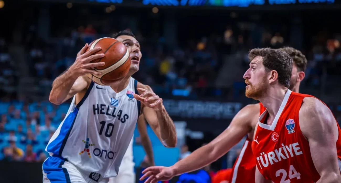 Ο Κώστας Σλούκας στο παιχνίδι με την Τουρκία, Πηγή: FIBA