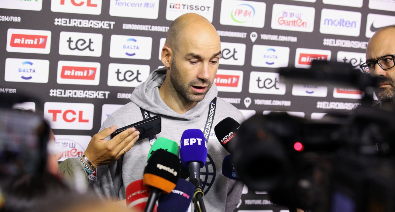 Ο Βασίλης Σπανούλης παραχωρεί δηλώσεις, Πηγή: INtime