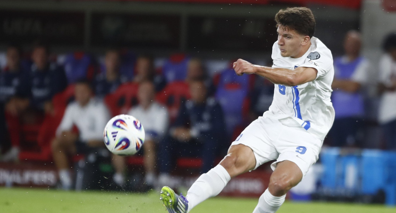 Ο Χρήστος Τζόλης με την εθνική Ελλάδας / Πηγή: Eurokinissi