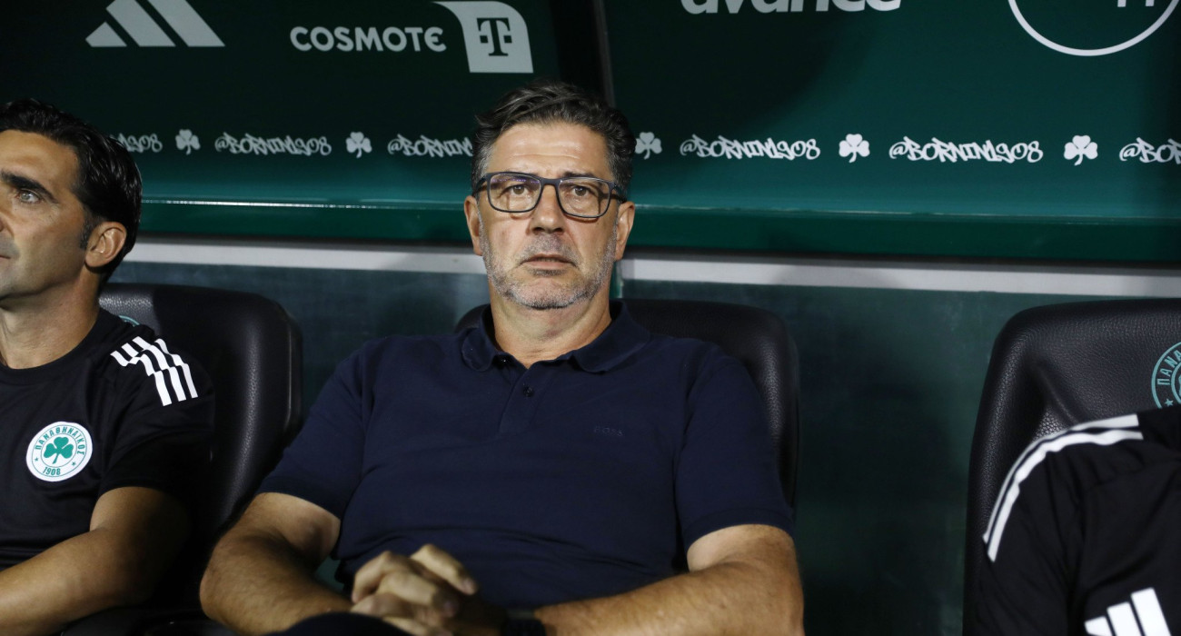 Ο Ρουί Βιτόρια στον πάγκο του Παναθηναϊκού / Πηγή: Intime