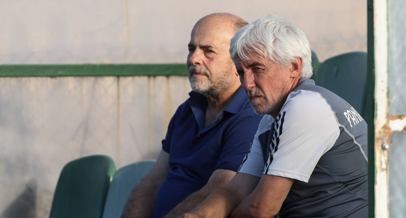 Ο Γιάννης Αλαφούζος με τον Ιβάν Γιοβάνοβιτς / Πηγή: Eurokinissi