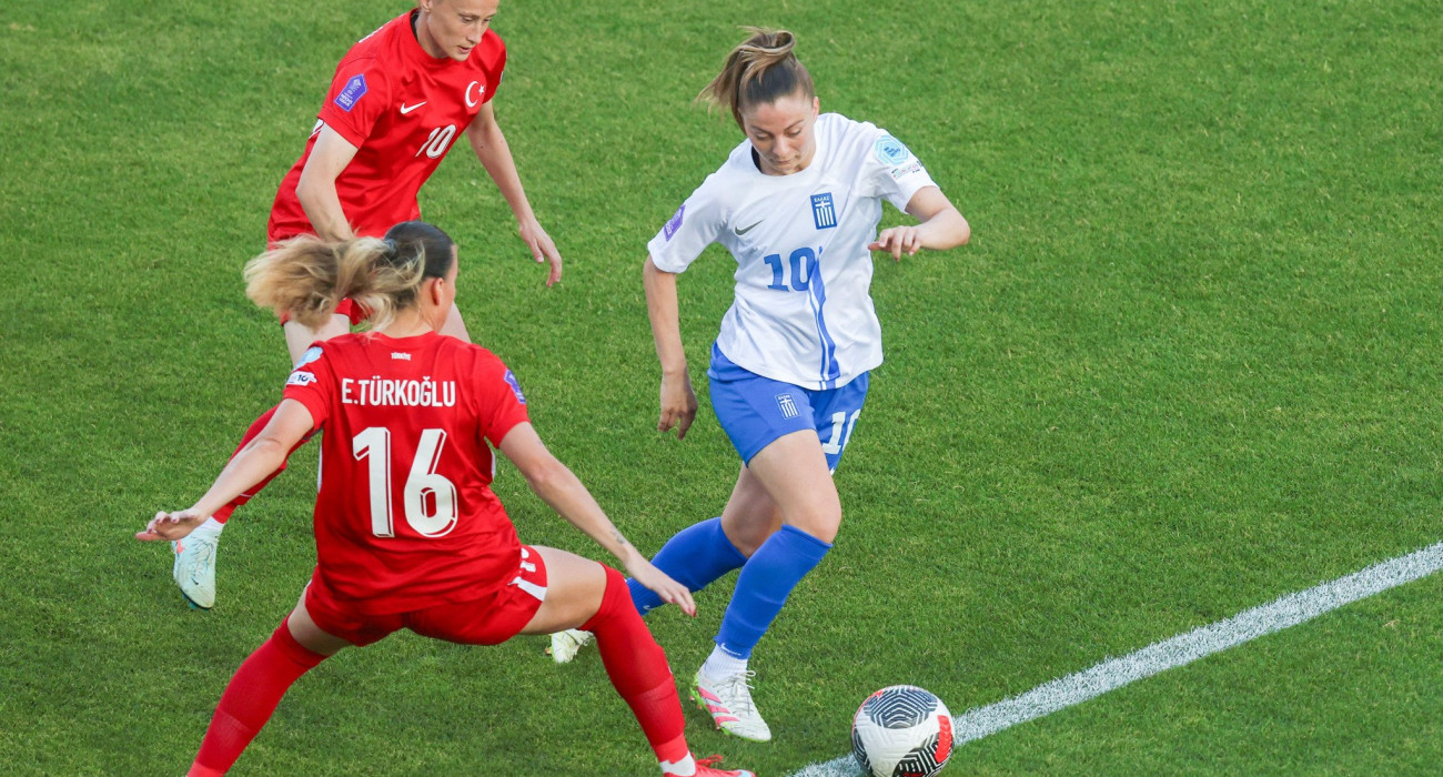 Η Βεατρίκη Σαρρή με την φανέλα της Εθνικής Ομάδας / Πηγή: Eurokinissi