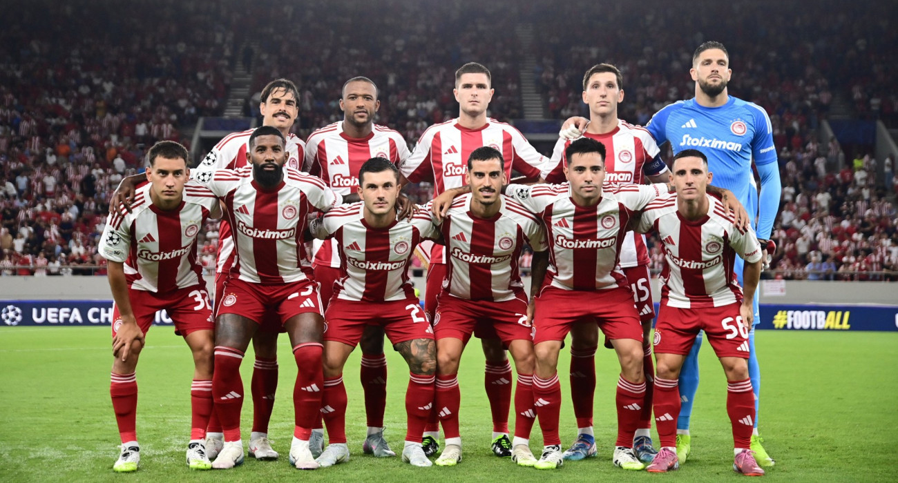 Η ενδεκάδα του Ολυμπιακού με την Πάφο / Πηγή: Eurokinissi