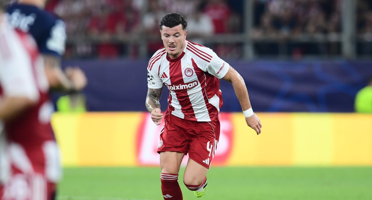 Ο Ζουλιάν Μπιανκόν με τον Ολυμπιακό / Πηγή: Eurokinissi