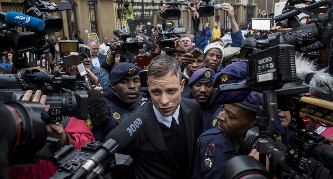 Ο Όσκαρ Πιστόριους τη μέρα της καταδίκης του / Πηγή: Charlie Shoemaker / Getty Images