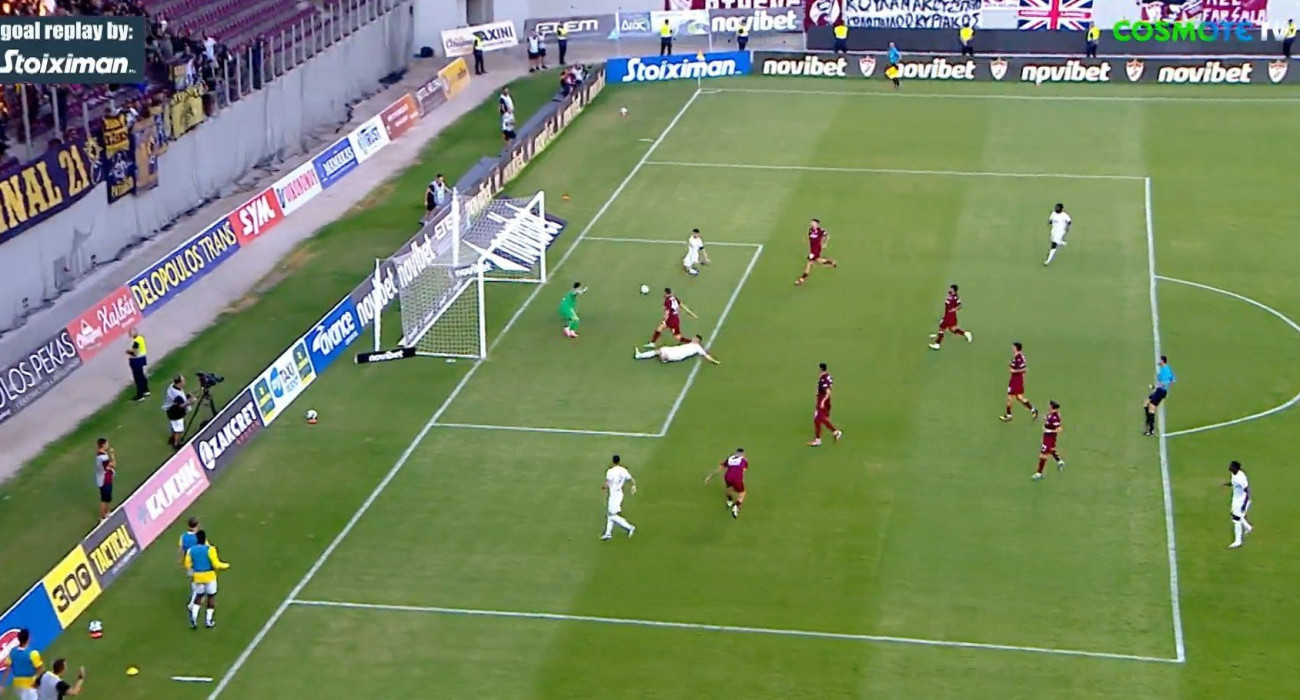 To γκολ που πέτυχε ο Πέτρος Μάνταλος / Screenshot