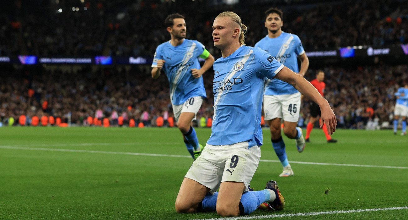 Ο Έρλινγκ Χάαλαντ πανηγυρίζει / Πηγή: Imago