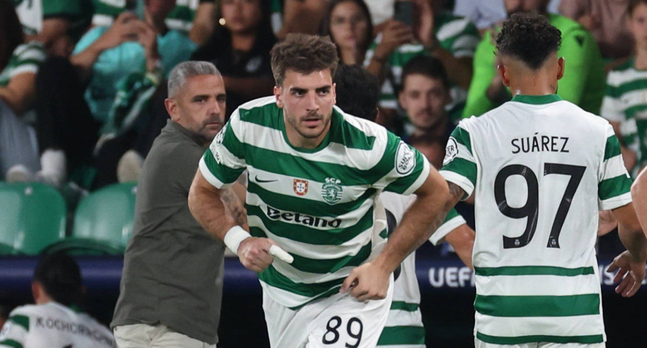 Ο Φώτης Ιωαννίδης μπήκε αλλαγή για την Σπόρτινγκ και έκανε το ντεμπούτο του στο Champions League / Πηγή: Imago