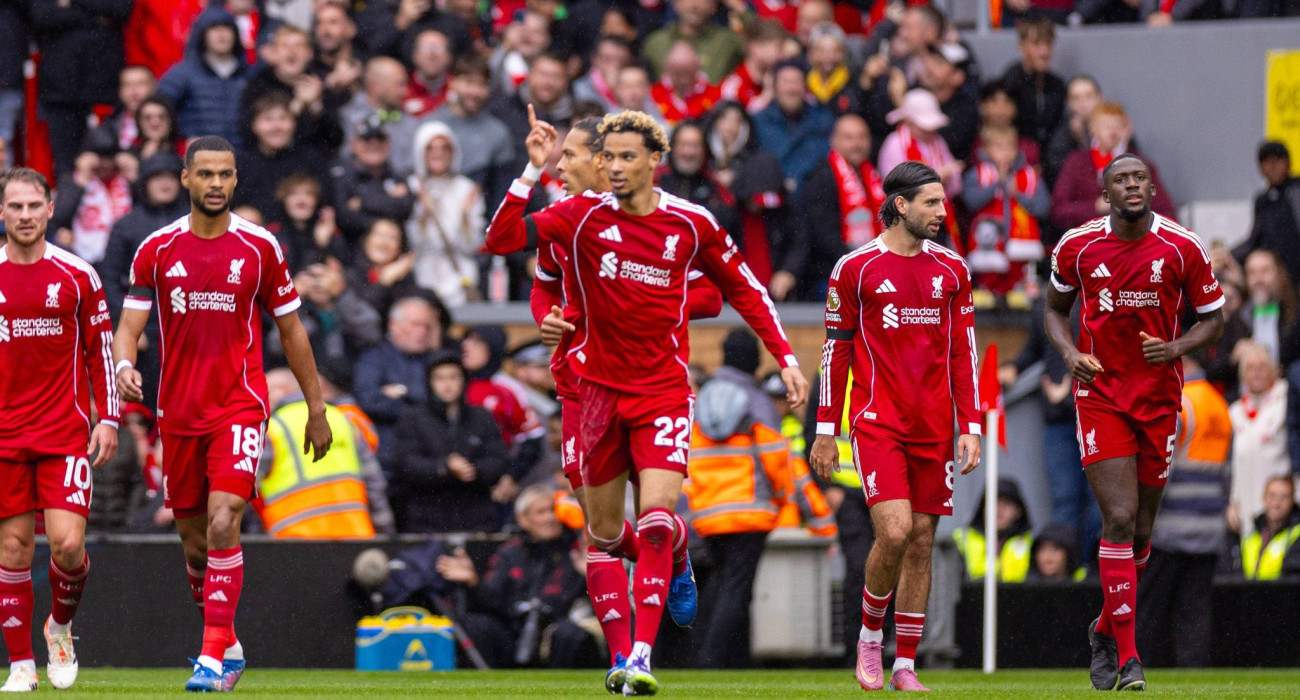 Οι παίκτες της Λίβερπουλ πανηγυρίζουν / Πηγή: Imago